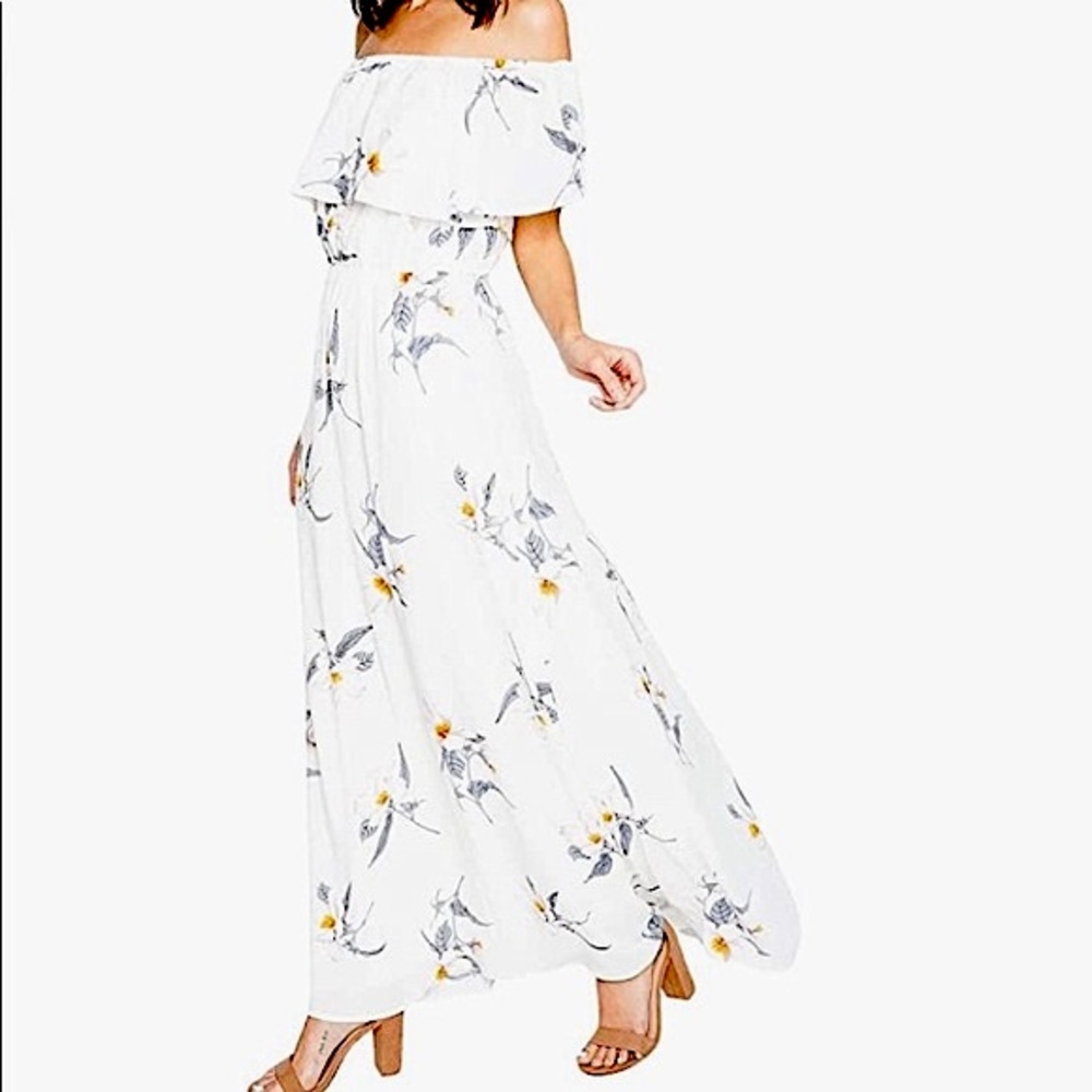 SugarLips Off Shoulder Floral Maxi Dress M